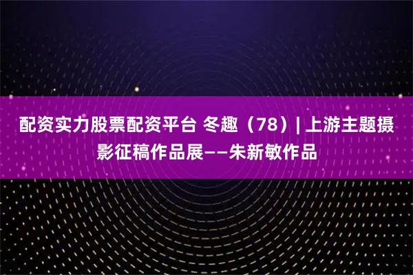 配资实力股票配资平台 冬趣（78）| 上游主题摄影征稿作品展——朱新敏作品